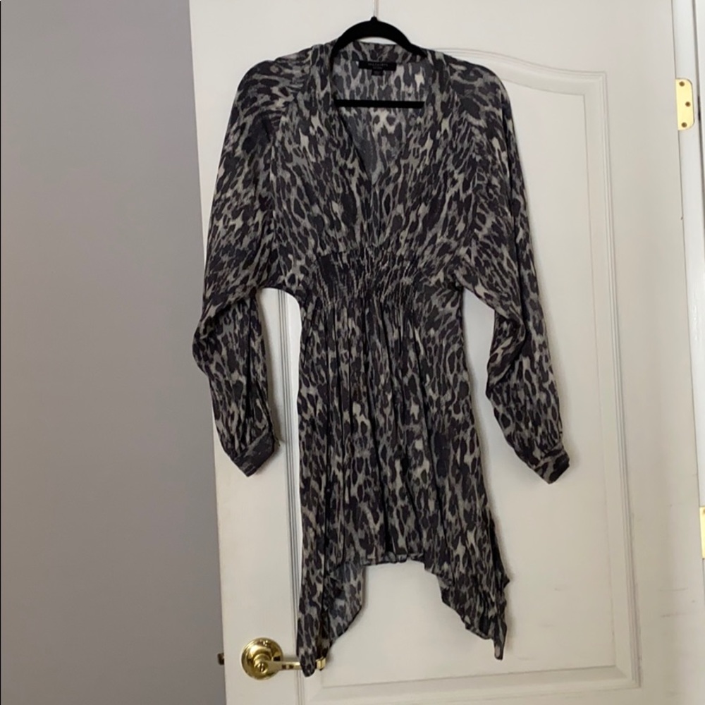 All Saints animal print dress.